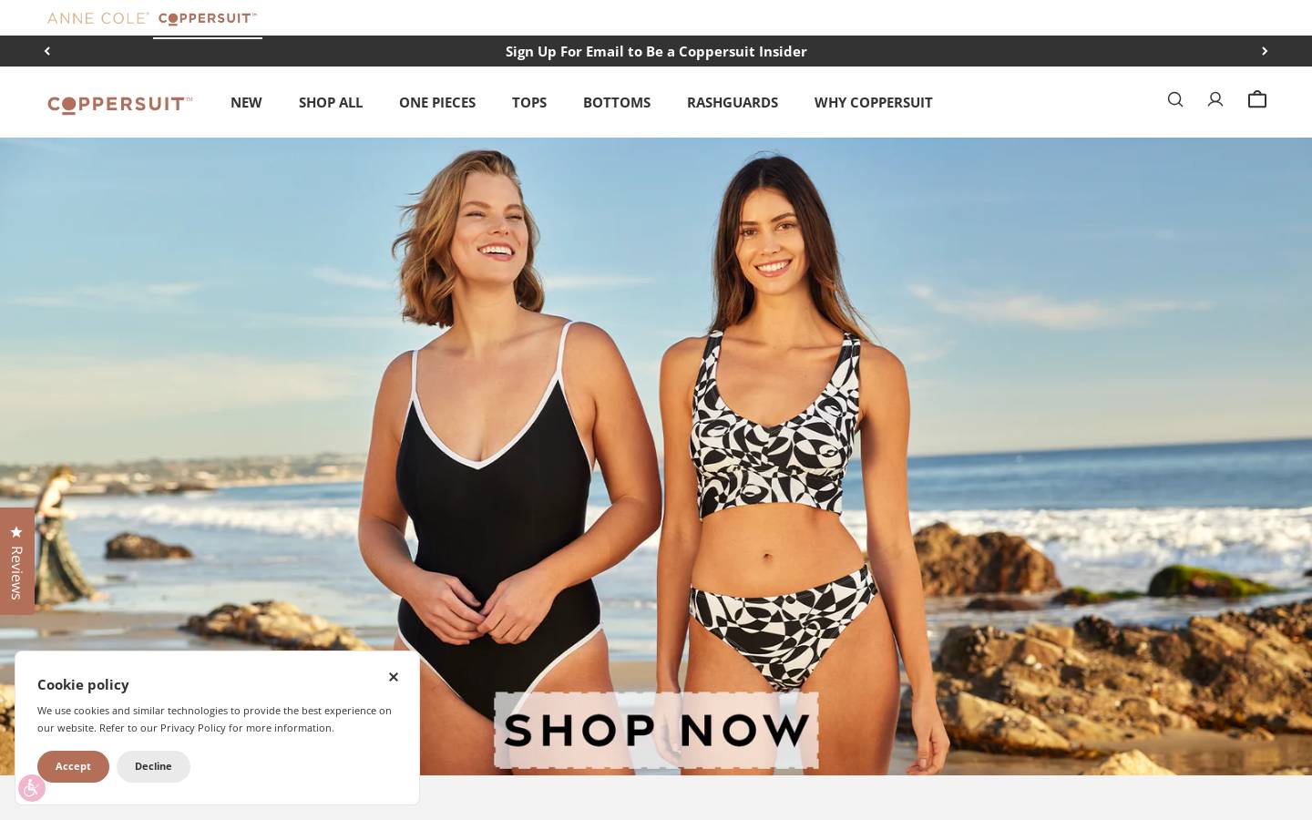 coppersuit.com homepage screenshot