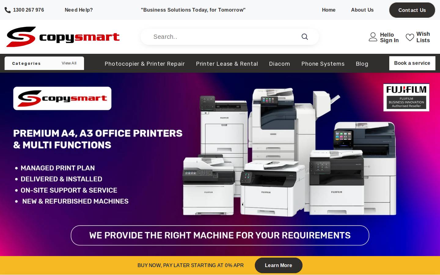 copysmart.com.au homepage screenshot