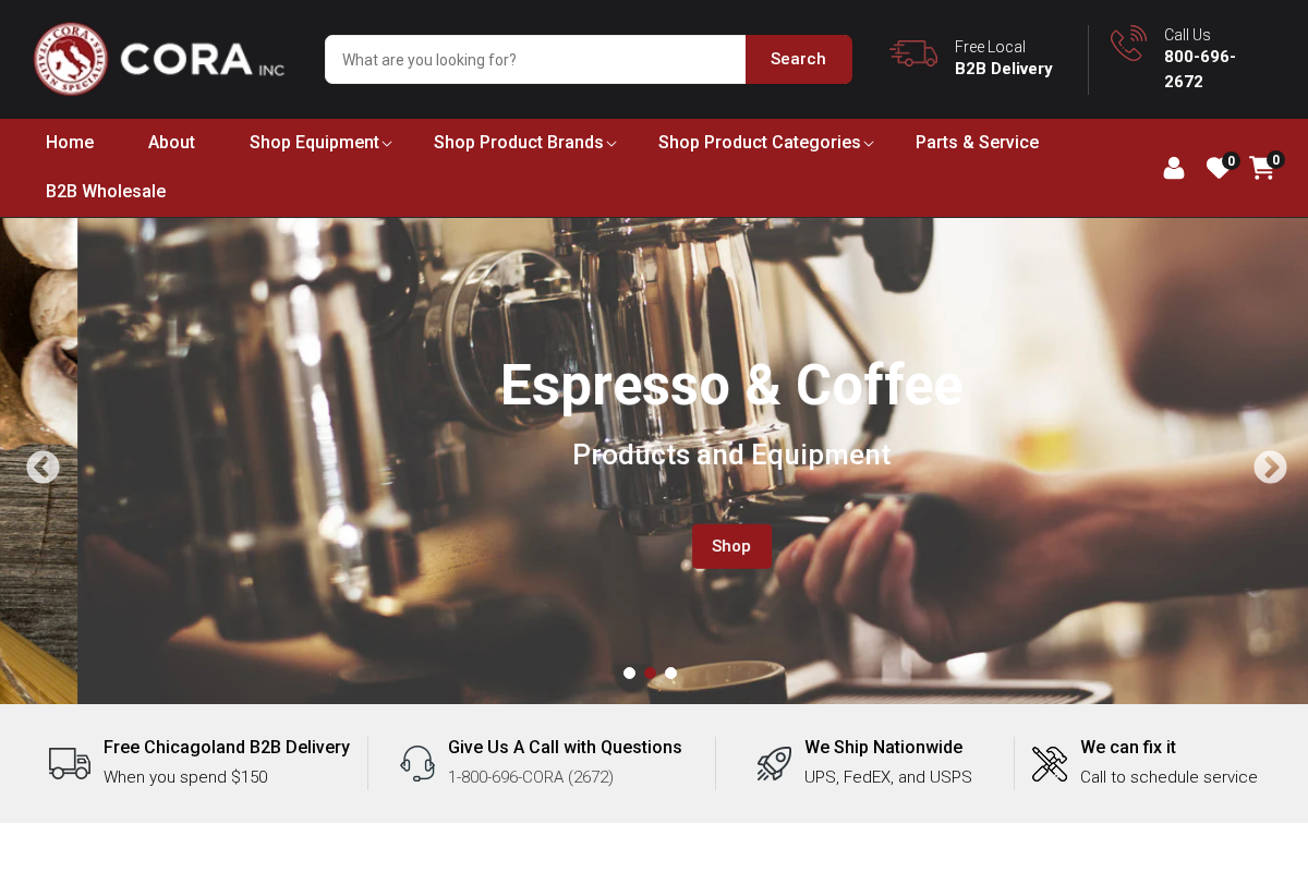 CoraInc.com homepage screenshot