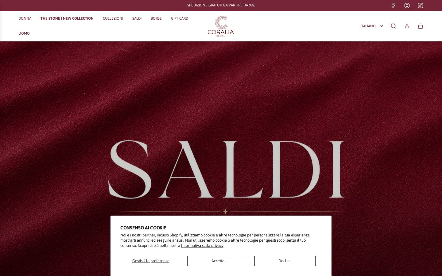 Coralia Design homepage screenshot