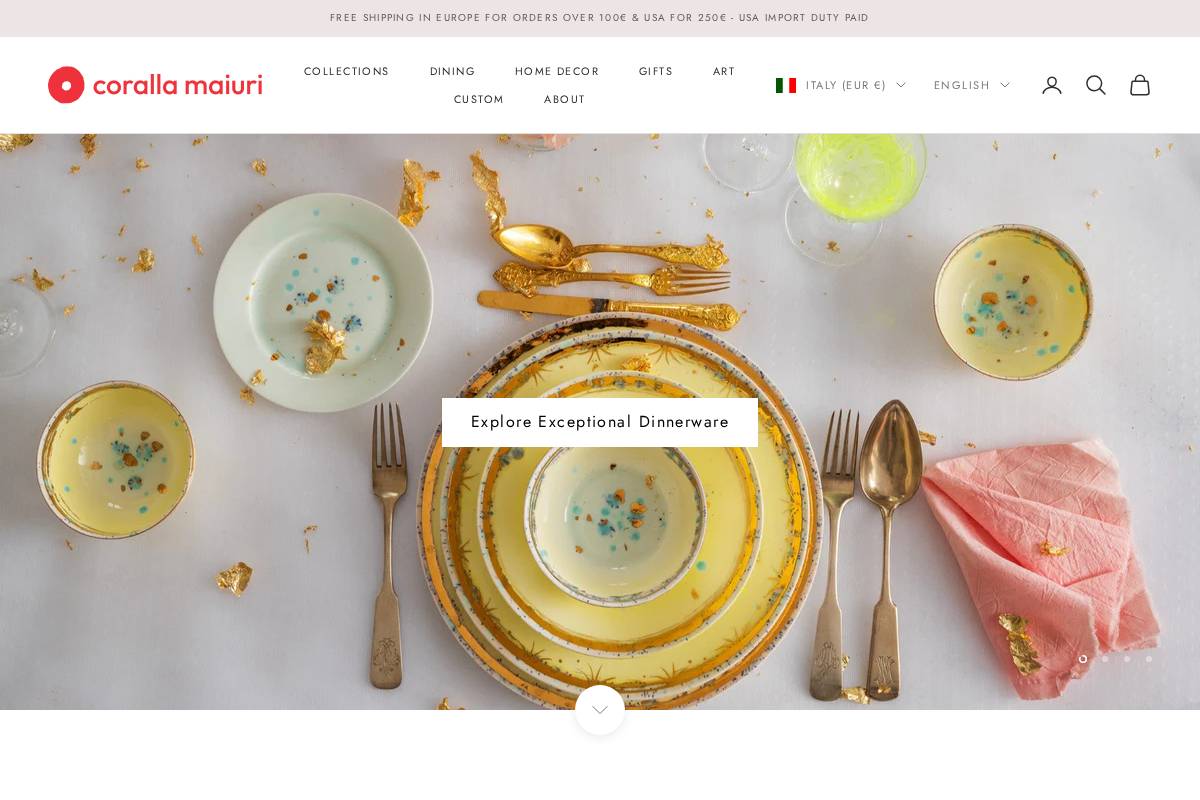 corallamaiuri.com homepage screenshot
