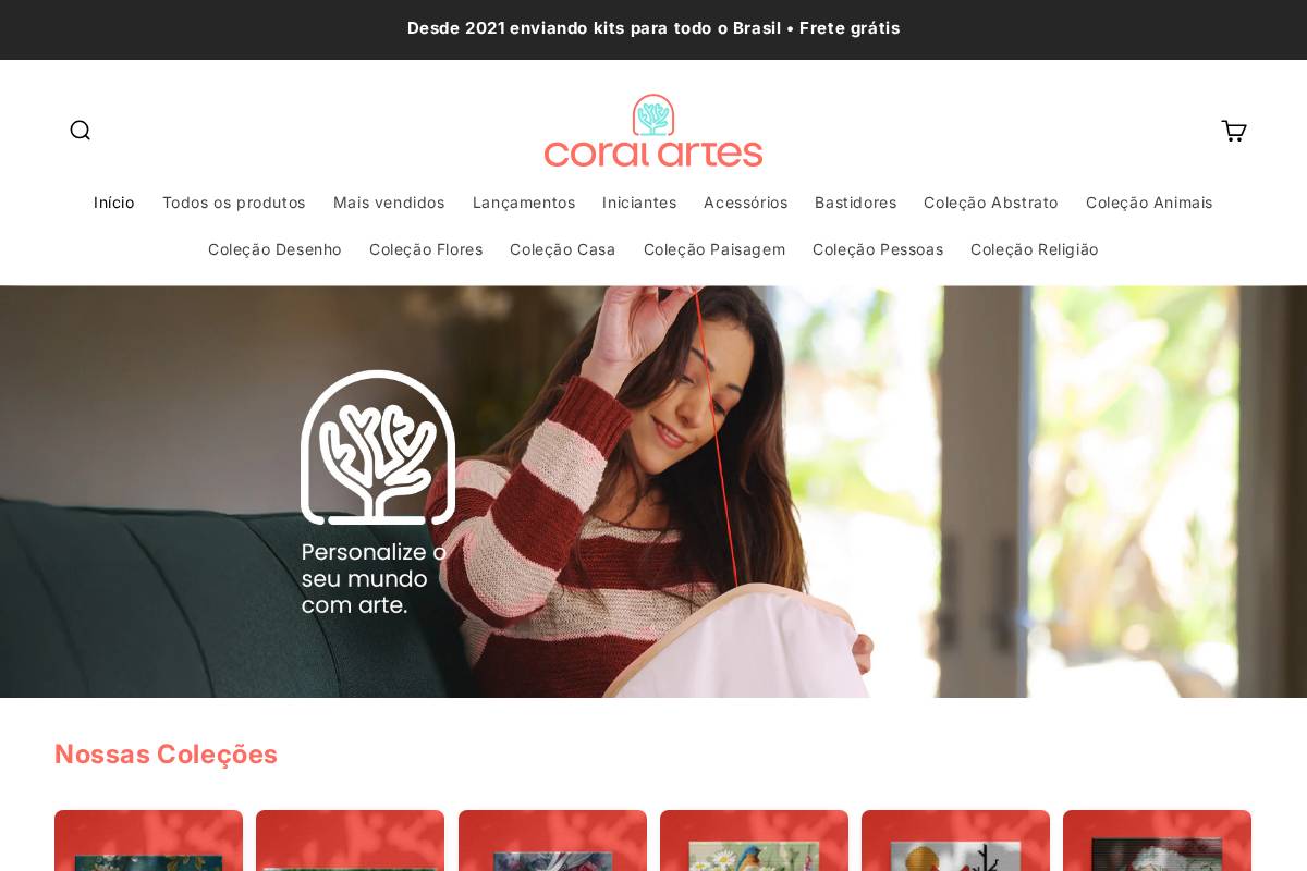 coralpontocruz.com.br homepage screenshot