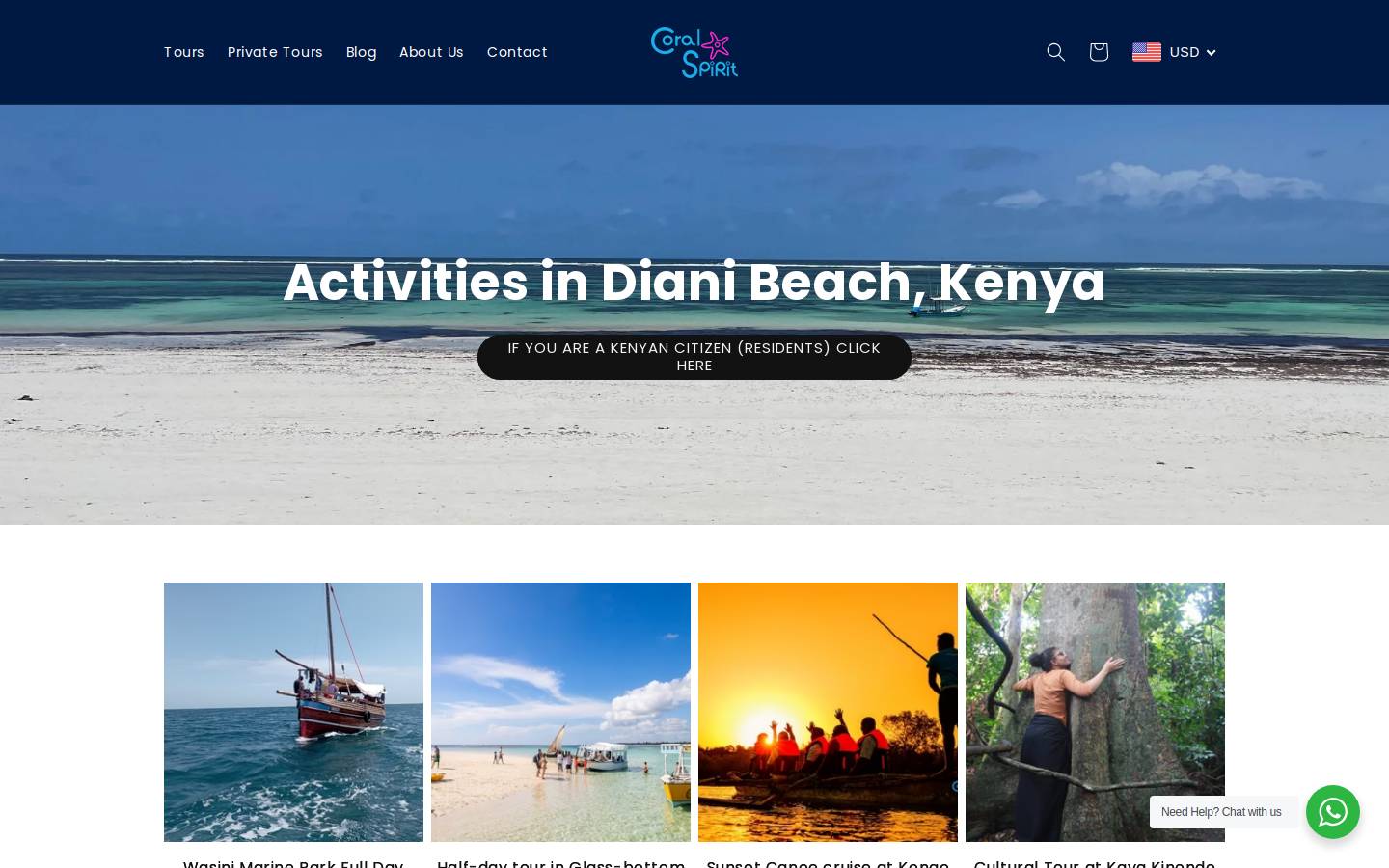 coralspirit.com homepage screenshot