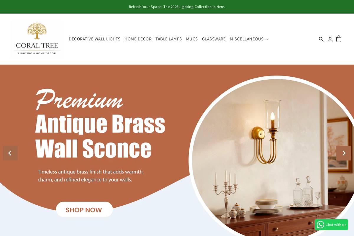 coraltree.in homepage screenshot