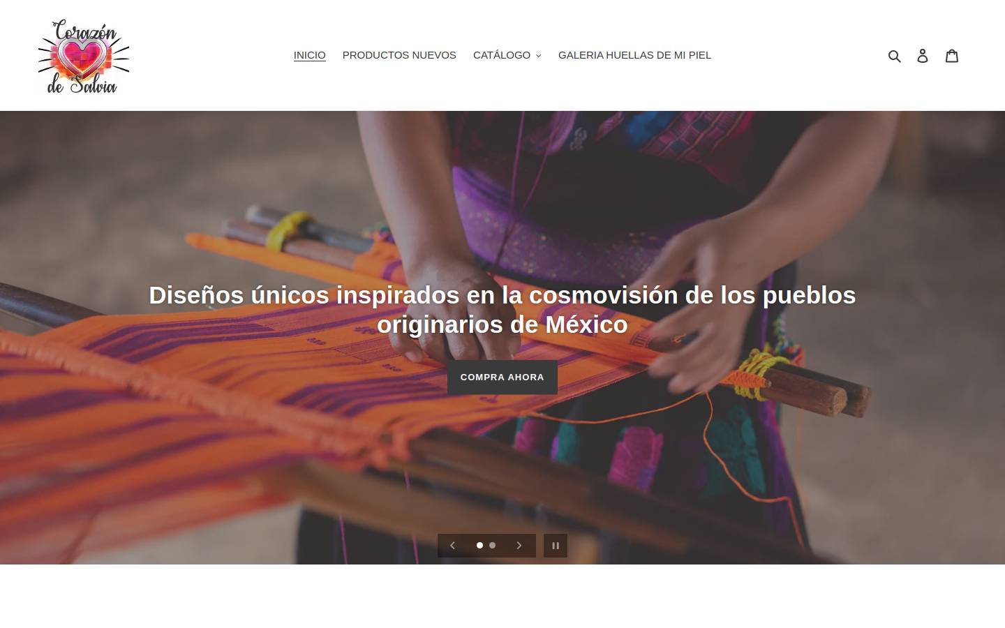 corazondesalvia.com homepage screenshot