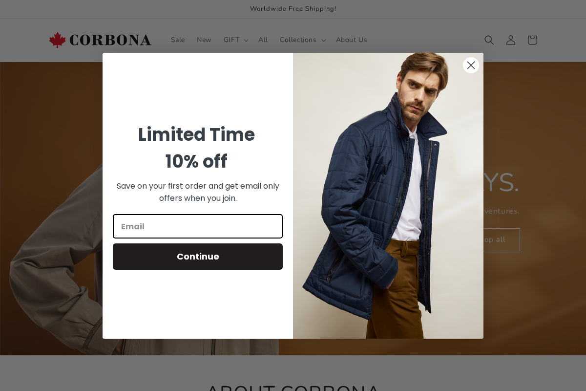 corbona.co homepage screenshot