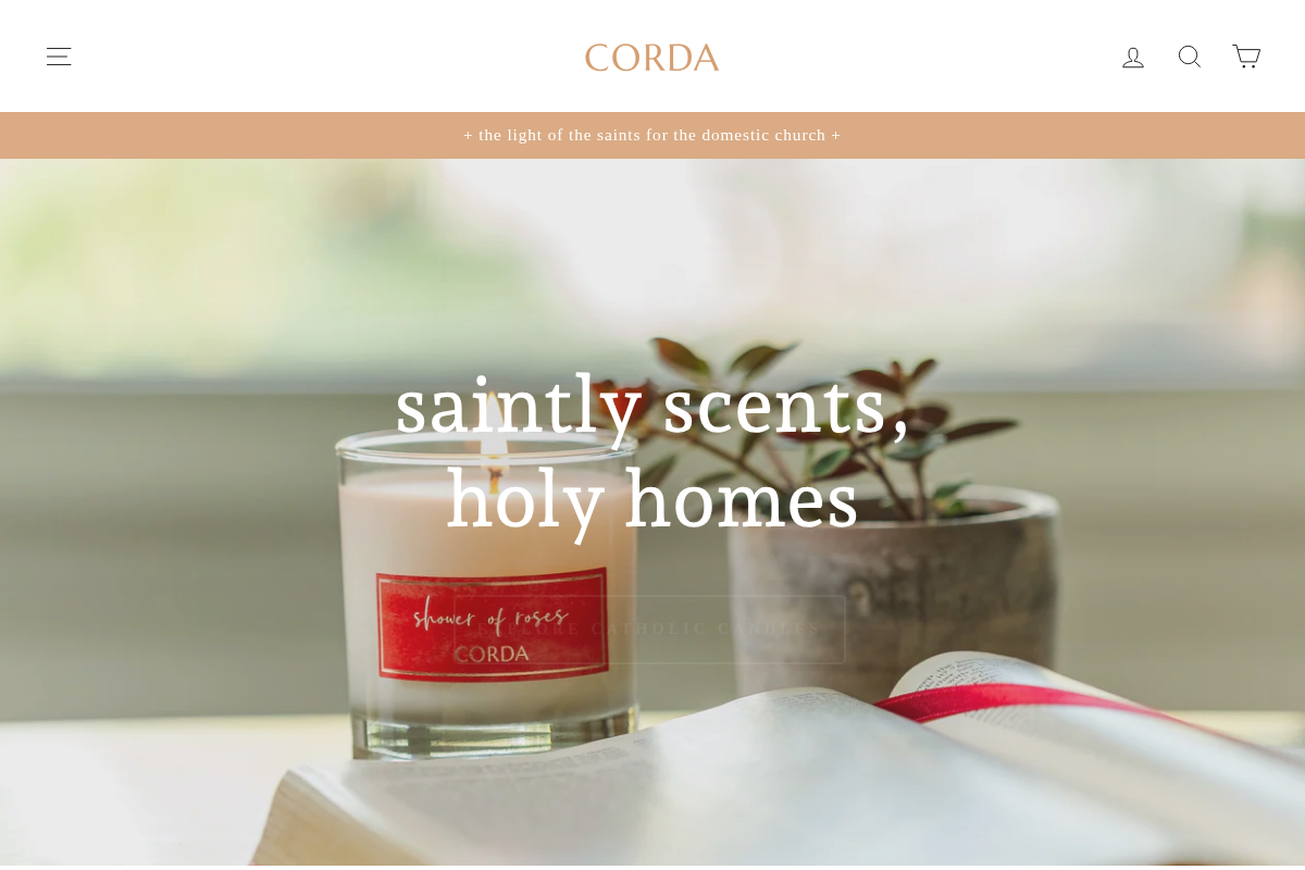 CORDA homepage screenshot