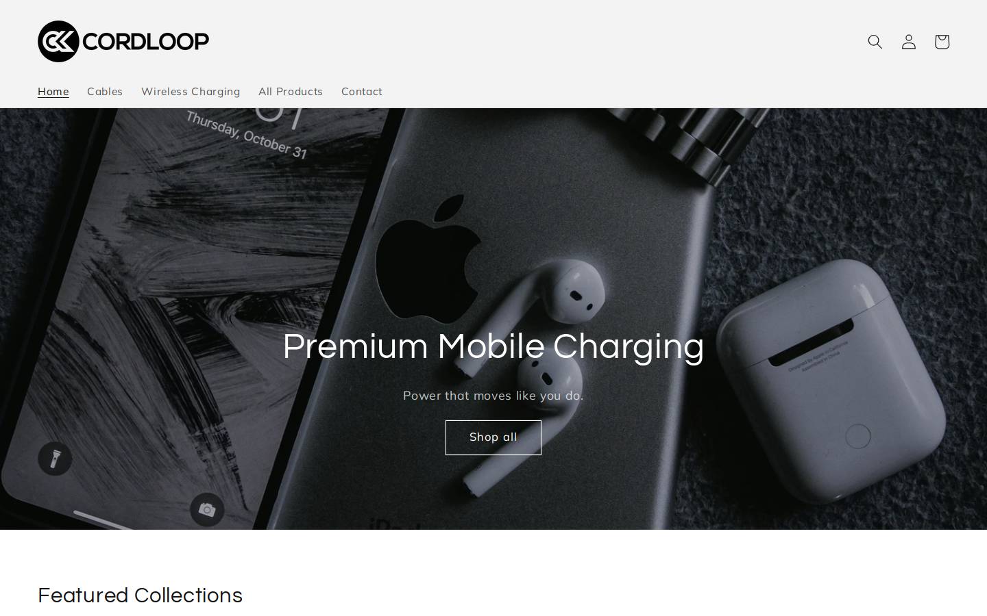 cordloop.com homepage screenshot