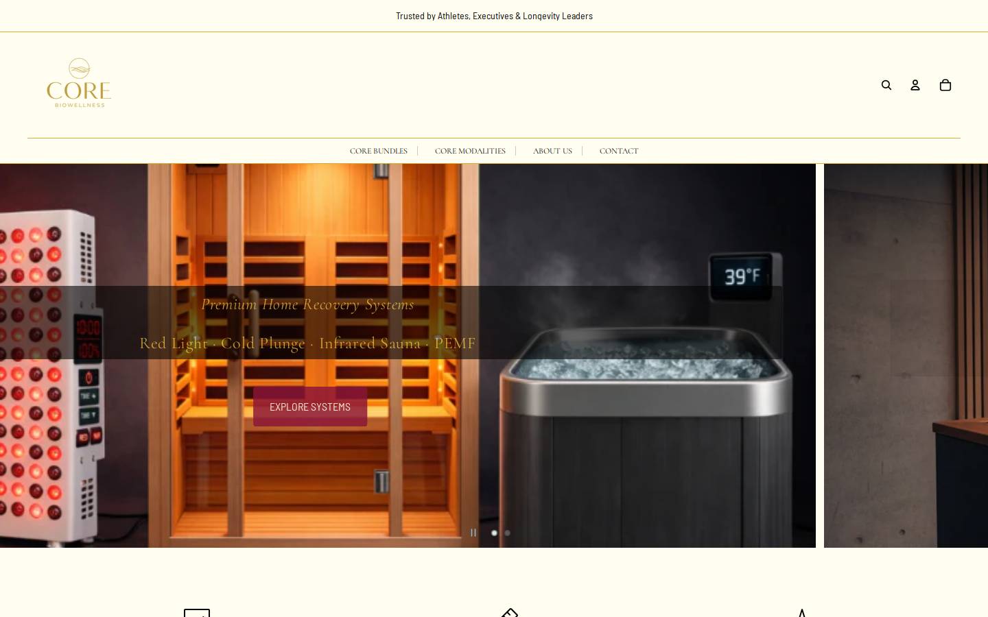 corebiowellness.com homepage screenshot
