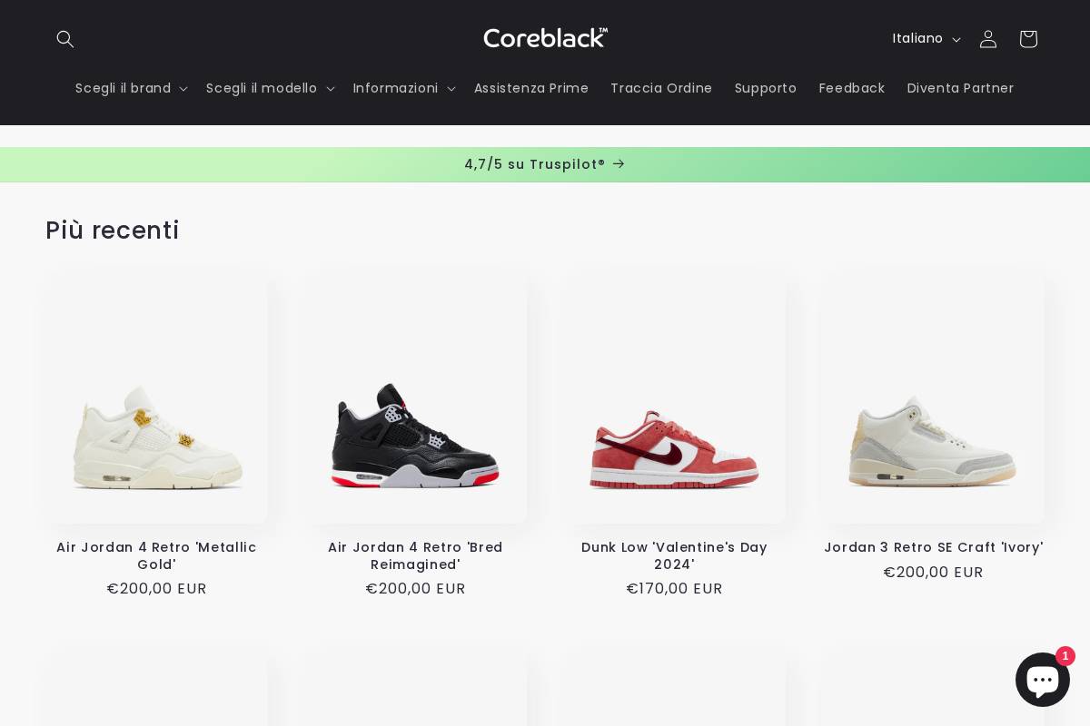 Coreblack™ homepage screenshot