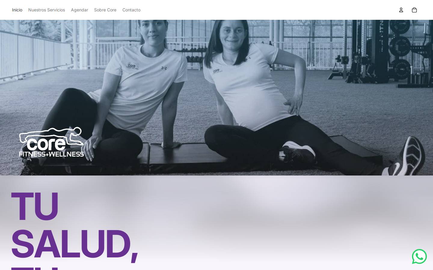 corefitcr.com homepage screenshot