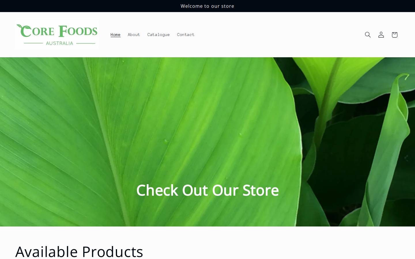 corefoodsaustralia.com.au homepage screenshot