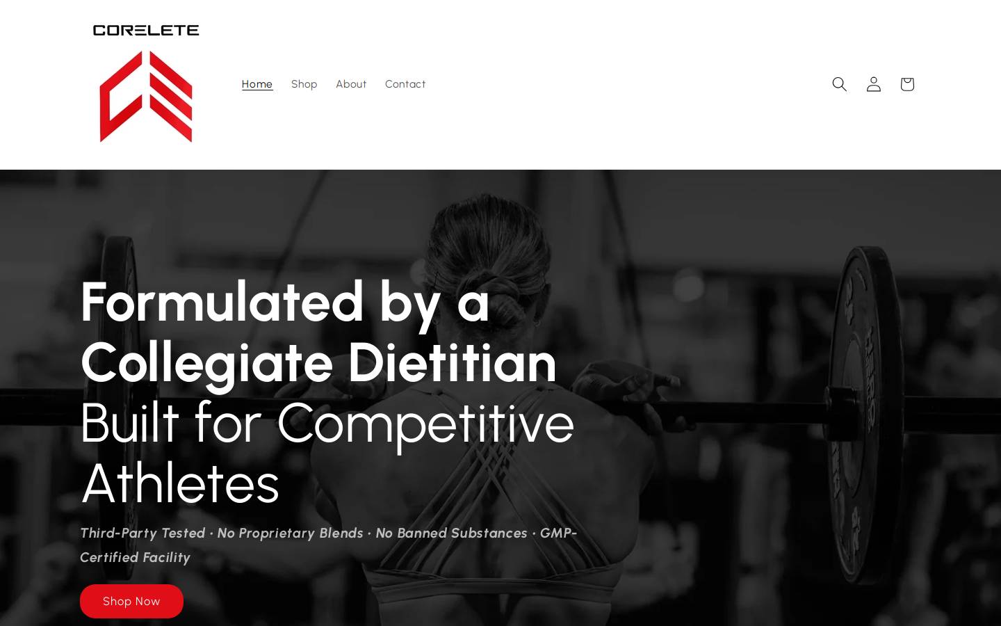 corelete.com homepage screenshot