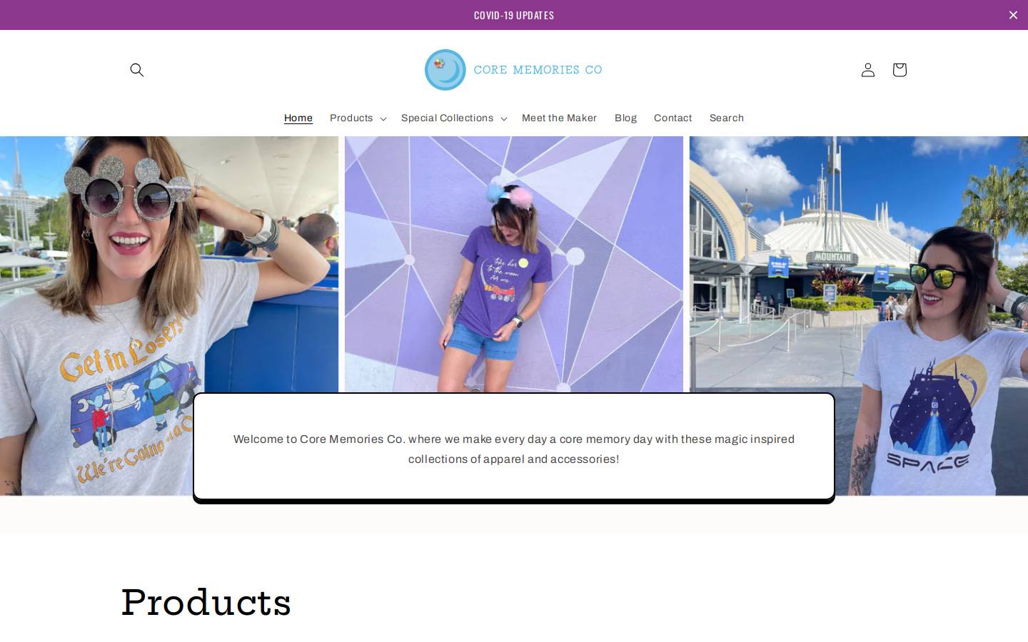 corememoriesco.com homepage screenshot