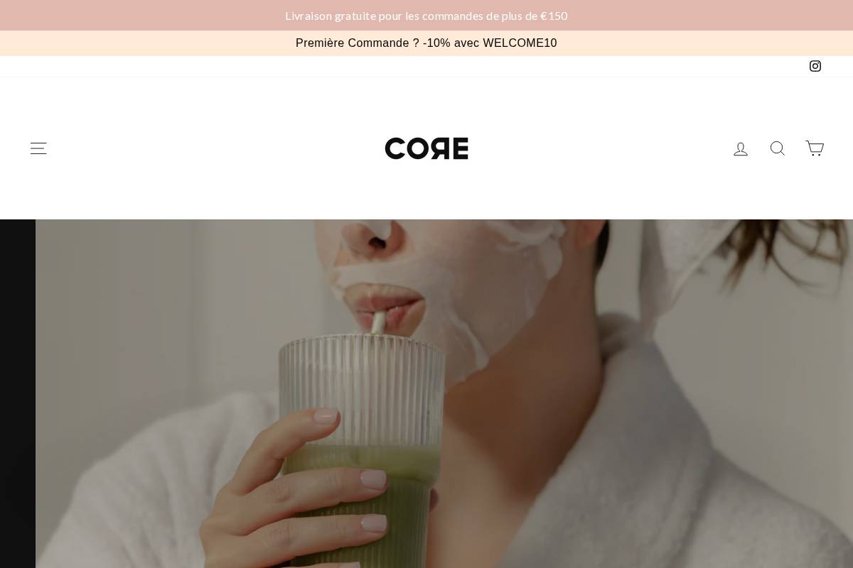 Core Paris homepage screenshot
