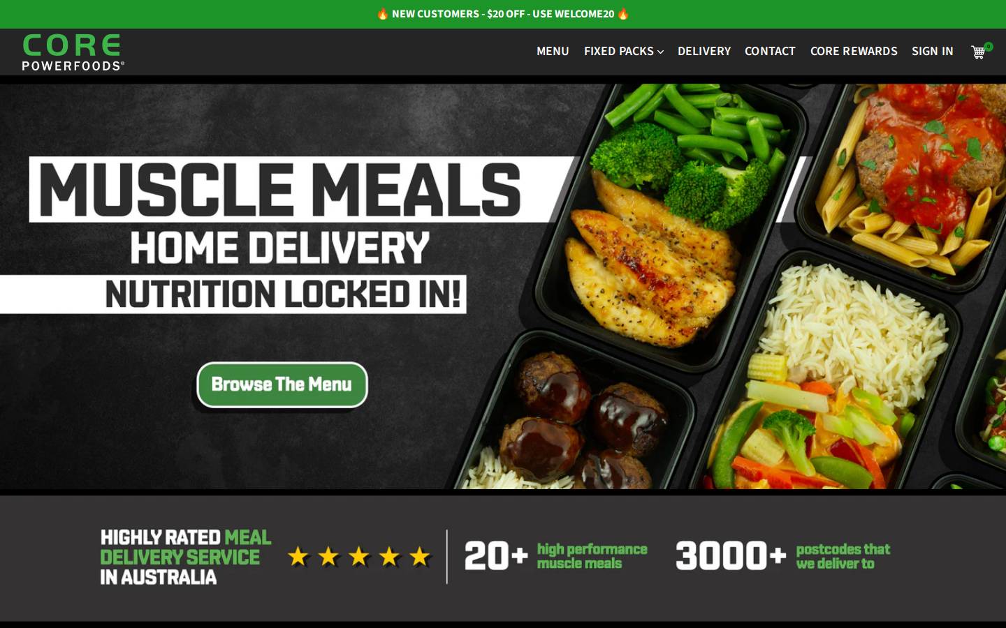 corepf.com homepage screenshot