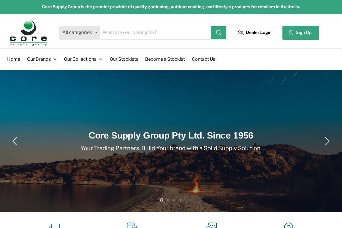 coresupplygroup.com.au homepage screenshot