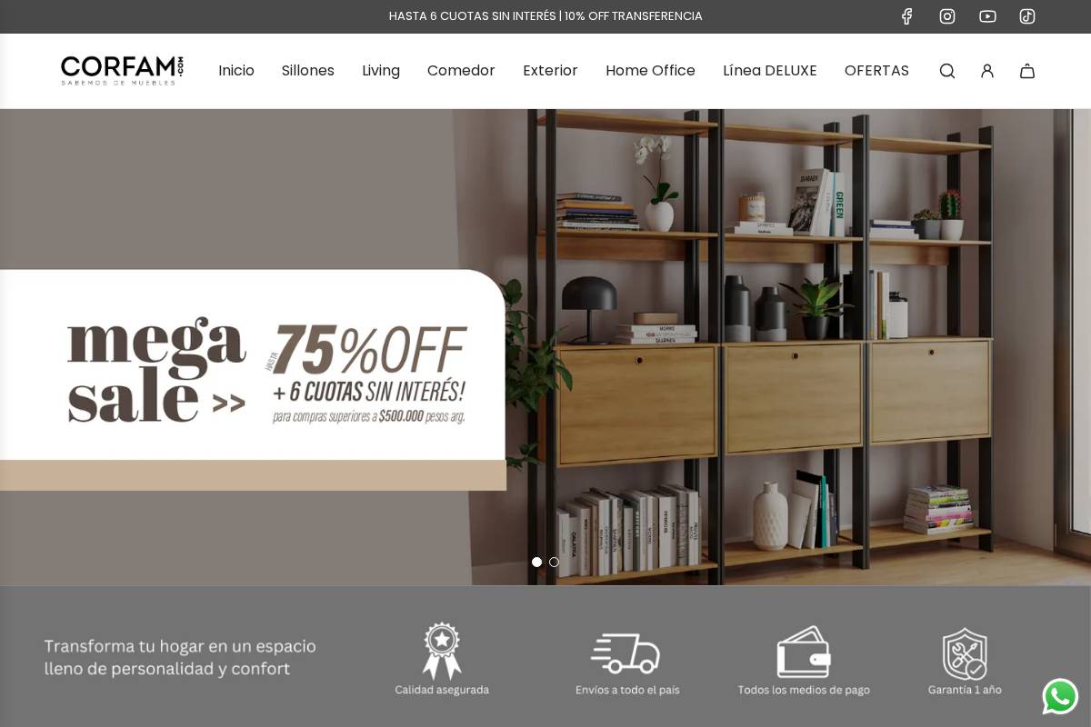 corfam.com homepage screenshot