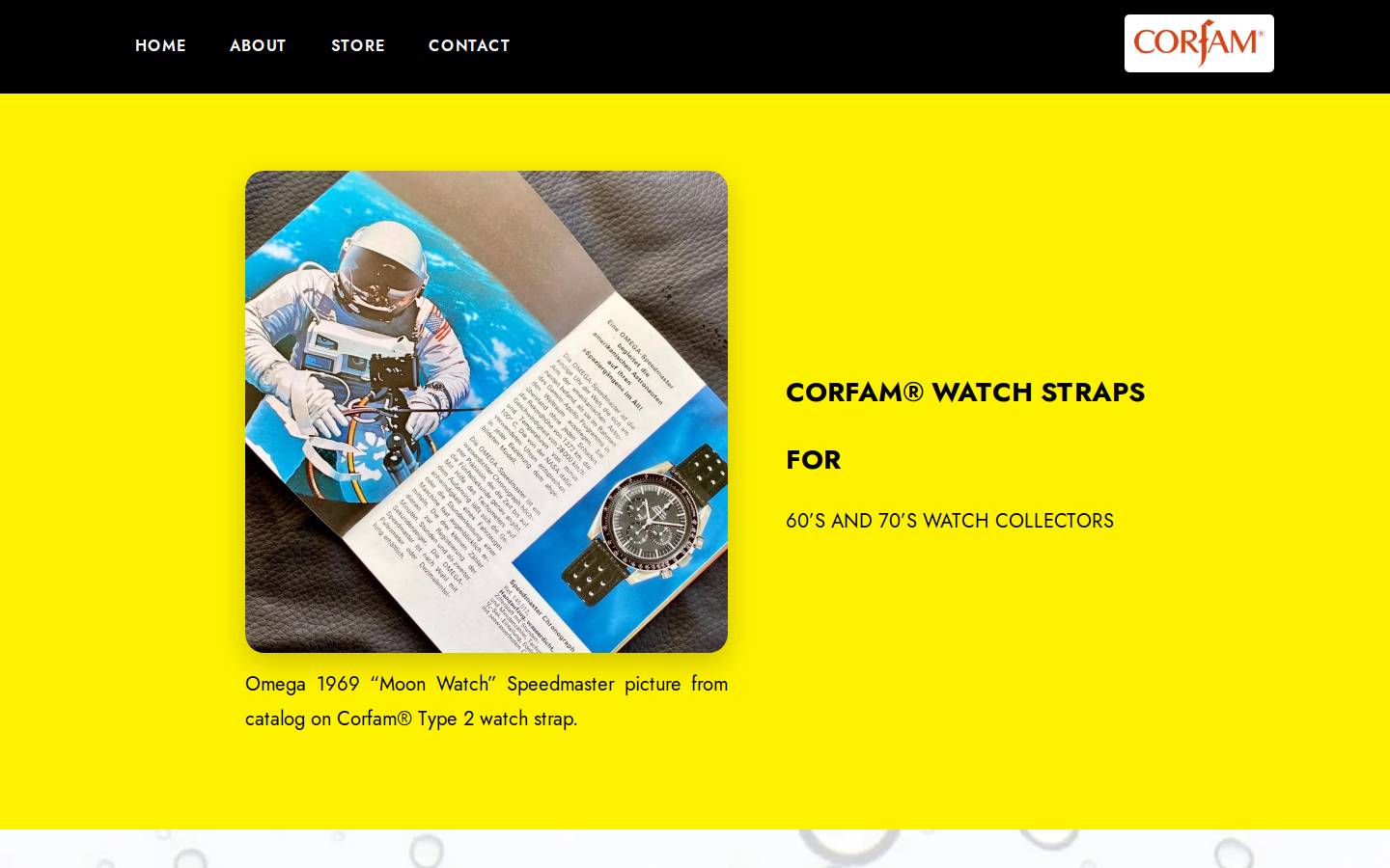 corfam.net homepage screenshot