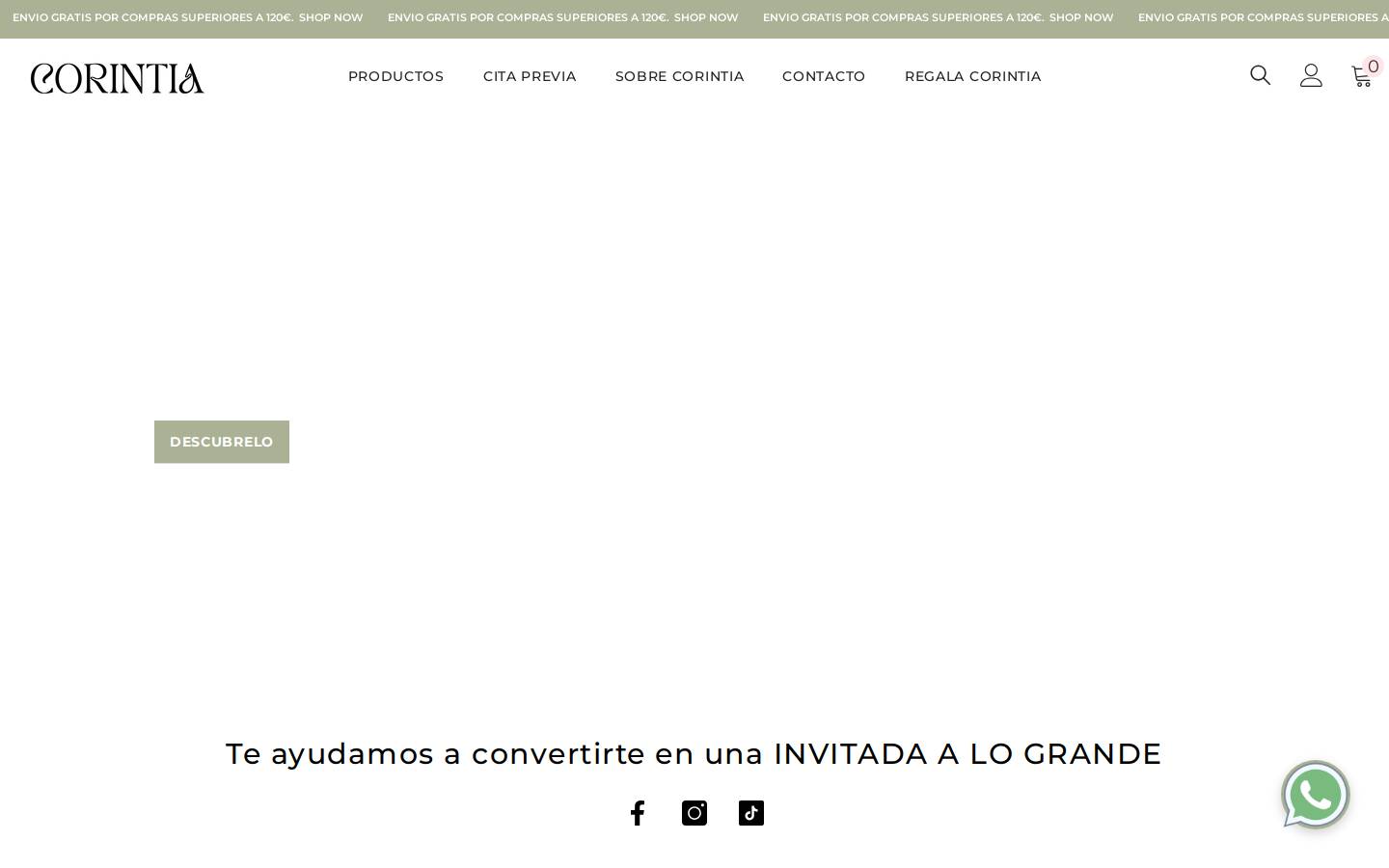 corintia.es homepage screenshot