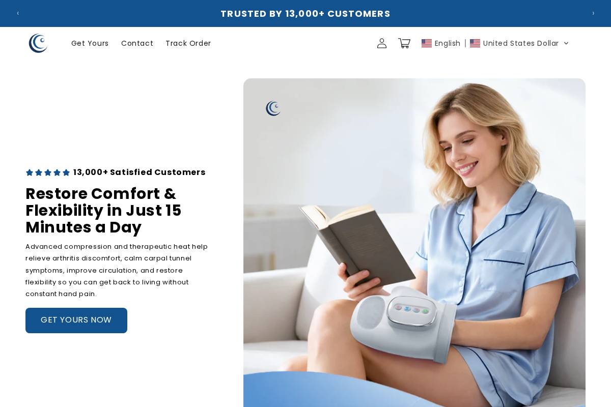 coriquecove.com homepage screenshot