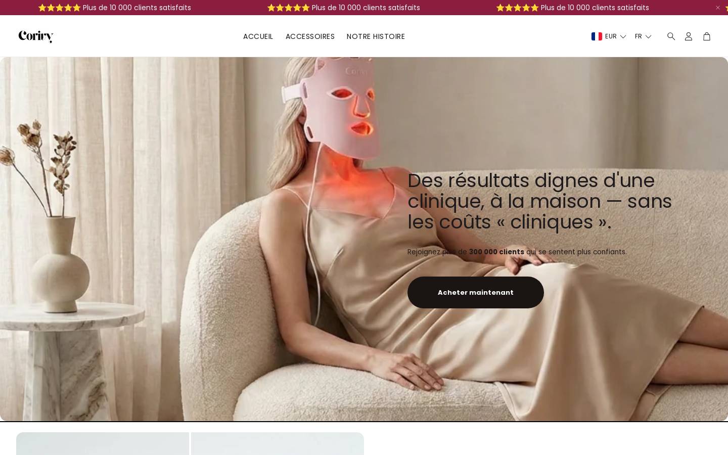 corivy.com homepage screenshot