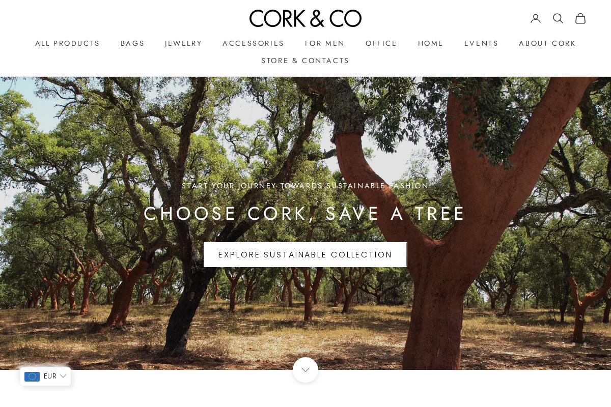 corkandcompany.pt homepage screenshot