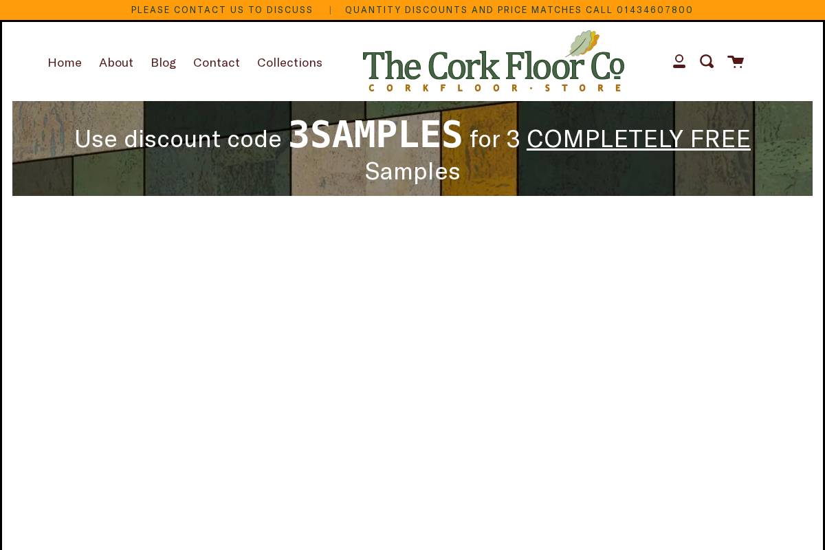 Corkfloor homepage screenshot