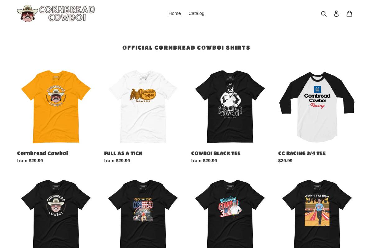 cornbreadcountryclub.com homepage screenshot