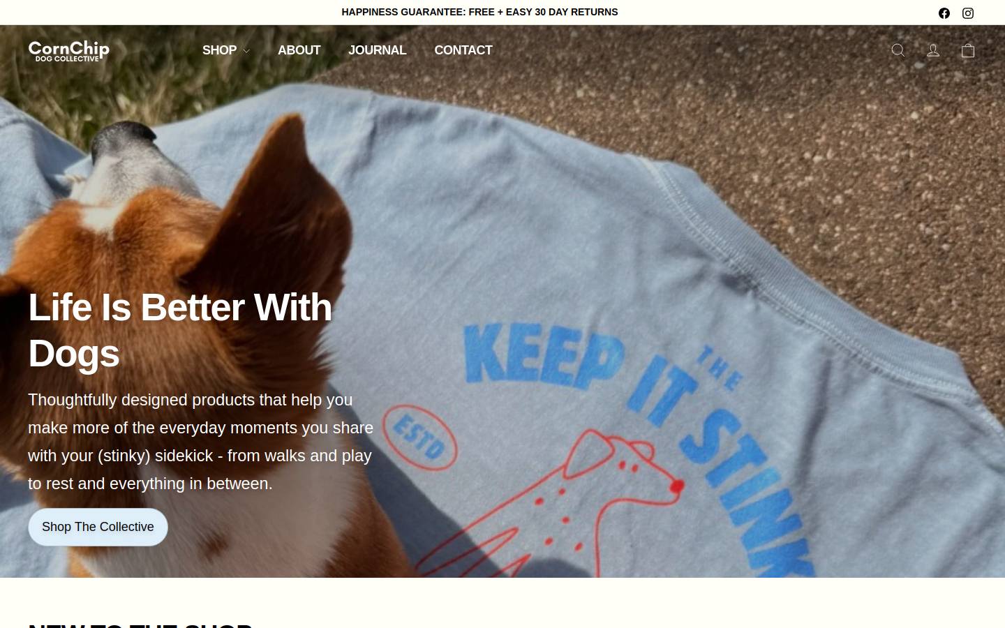 cornchipdogcollective.com homepage screenshot