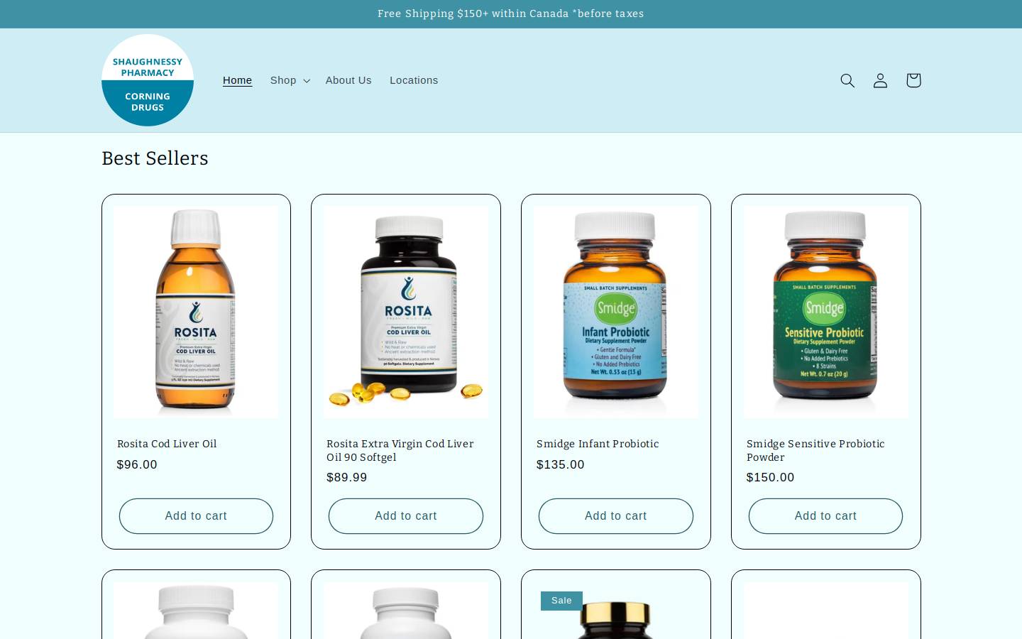 corningdrugs.com homepage screenshot