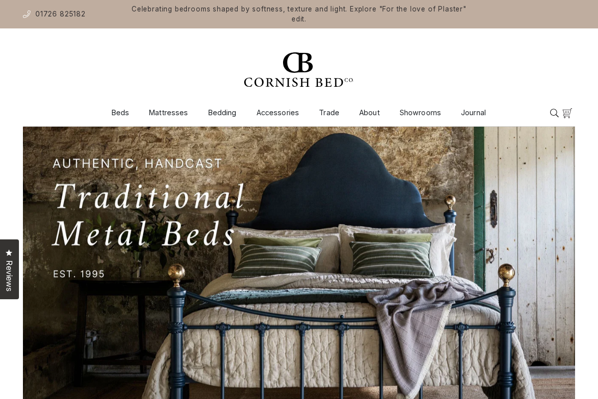 The Cornish Bed Company Foundry & Showroom Par homepage screenshot