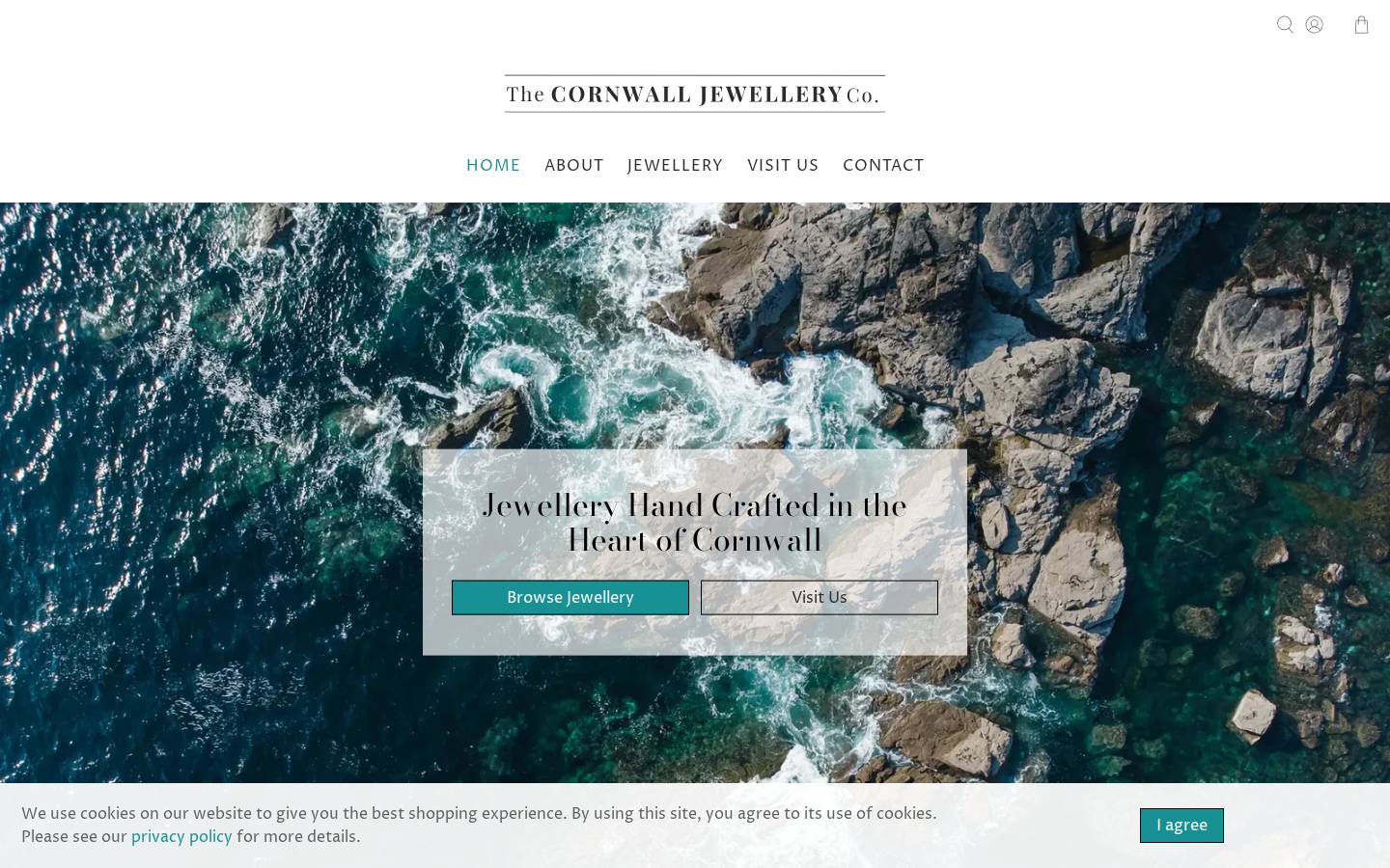 cornwalljewellery.com homepage screenshot