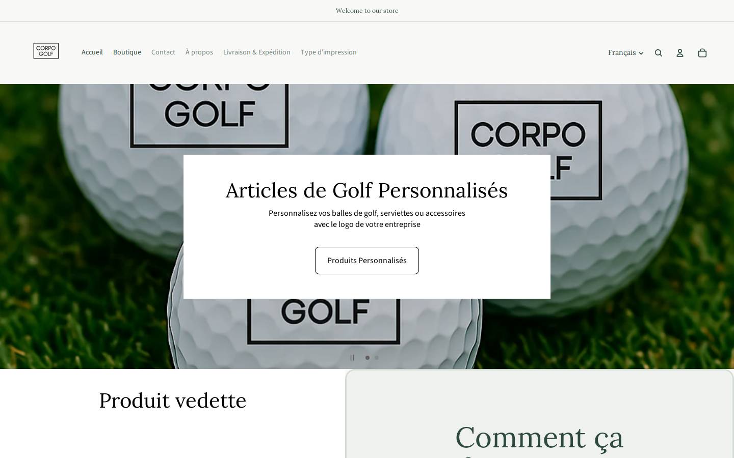 corpogolf.com homepage screenshot
