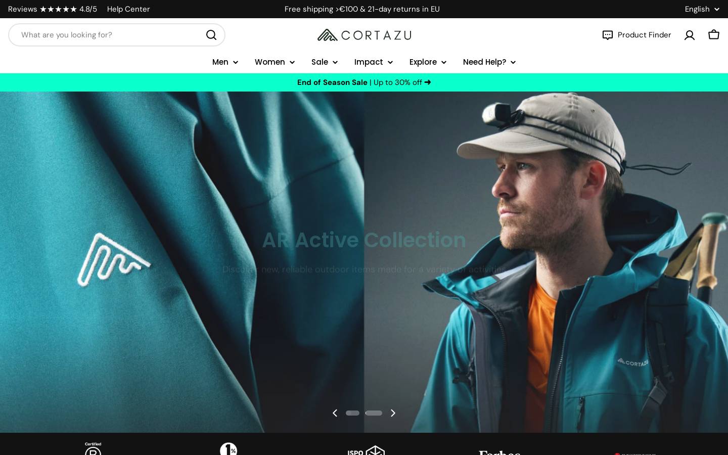 Cortazu homepage screenshot