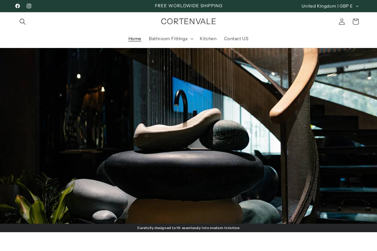 Cortenvale homepage screenshot