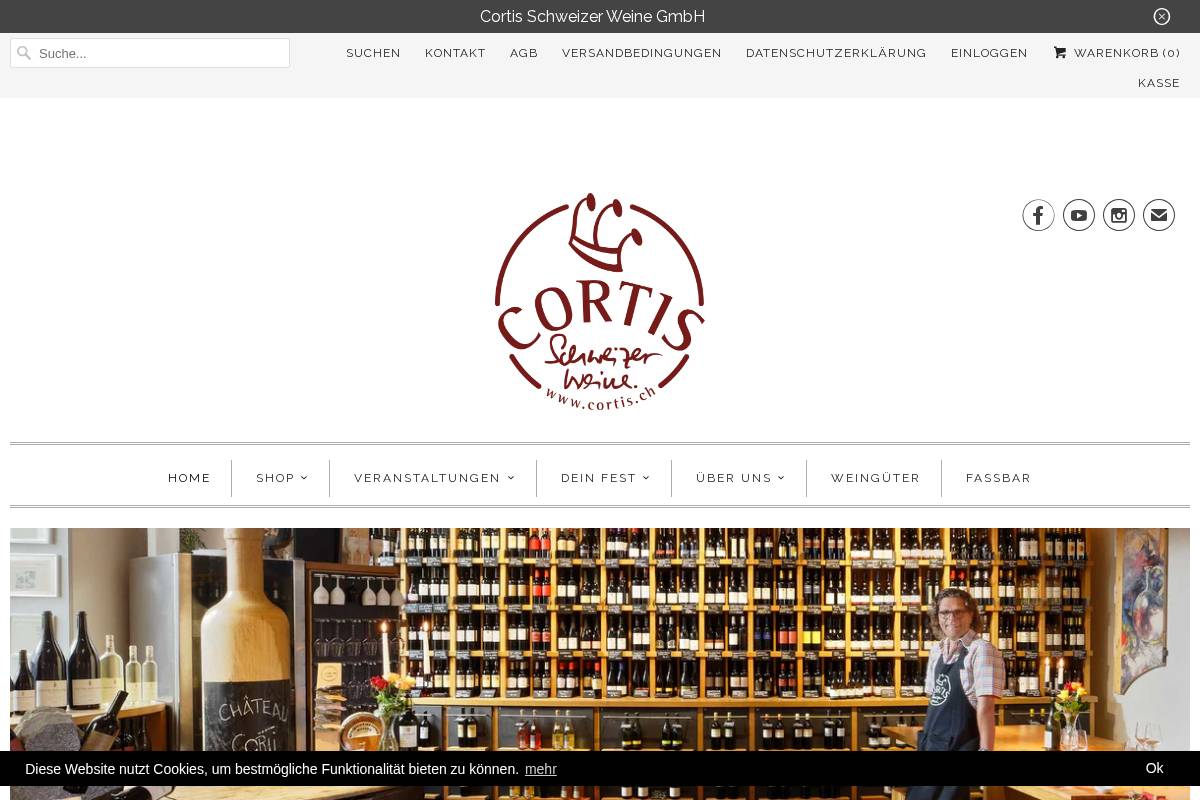 cortis.ch homepage screenshot