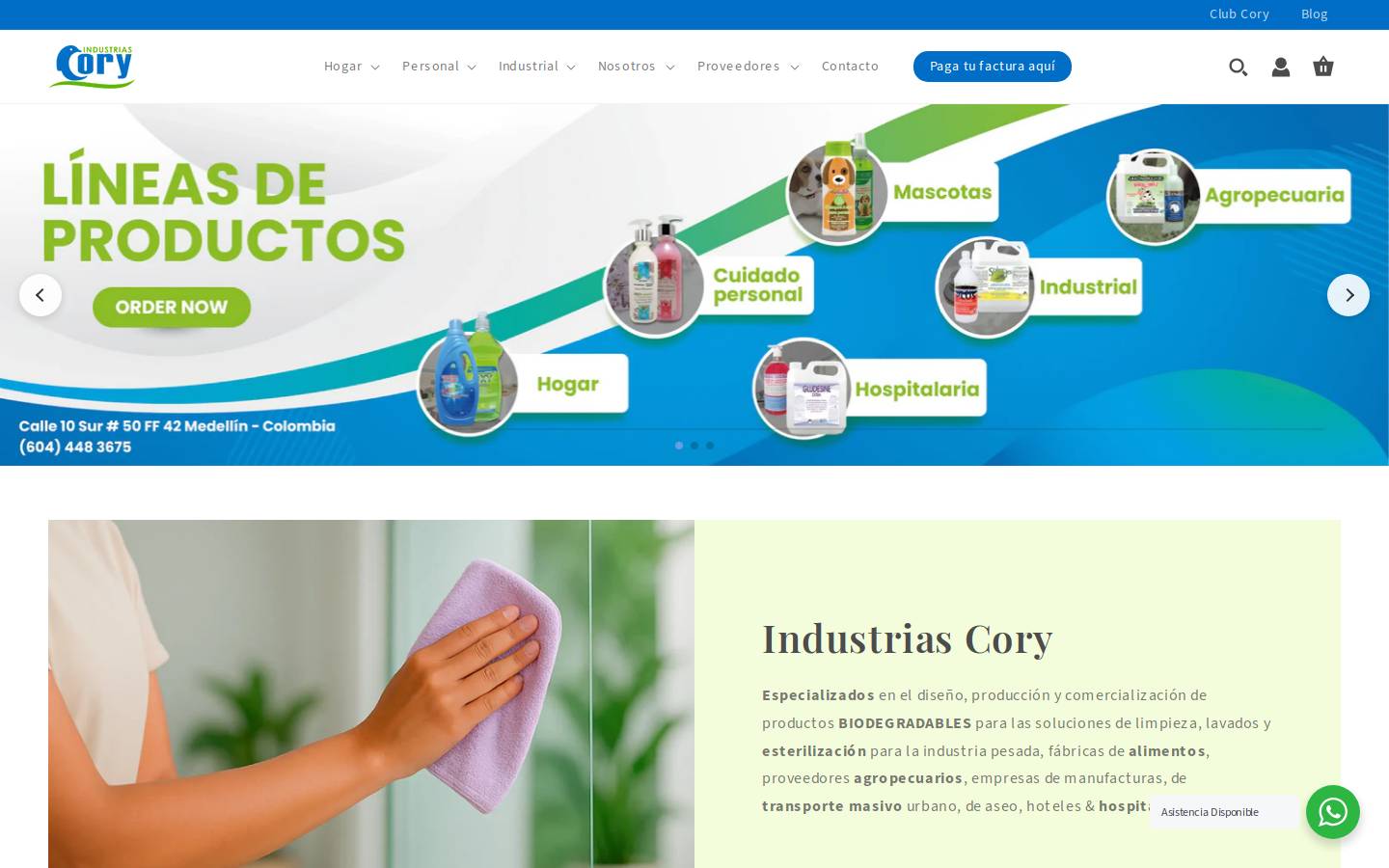 cory.com.co homepage screenshot