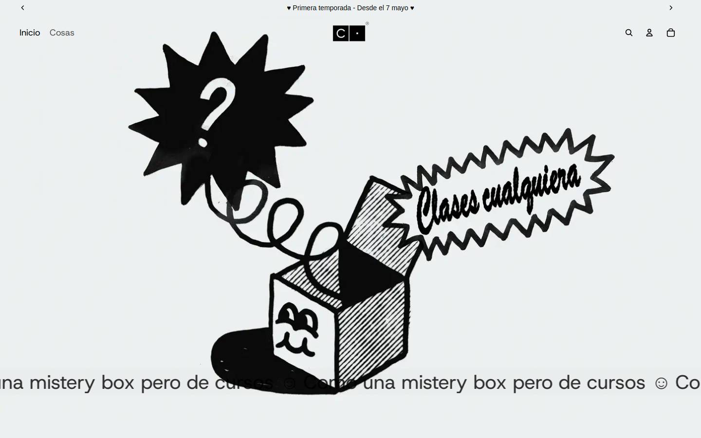 cosascualquiera.art homepage screenshot