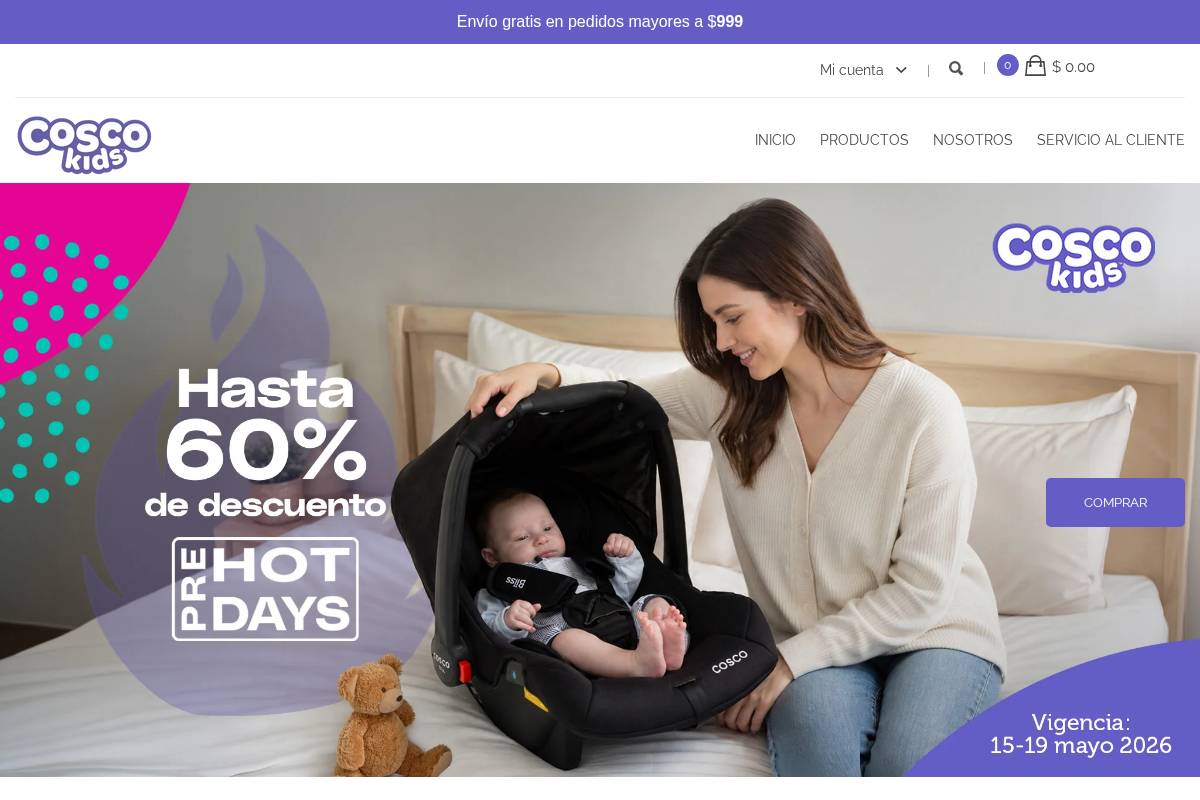 coscokids.com.mx homepage screenshot
