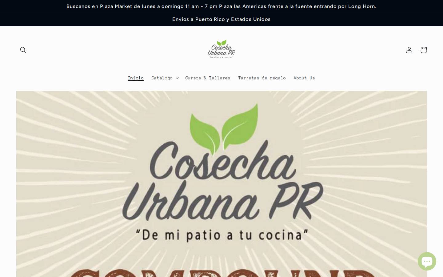 cosechaurbanapr.com homepage screenshot