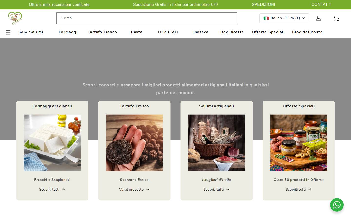 Cosedelposto homepage screenshot