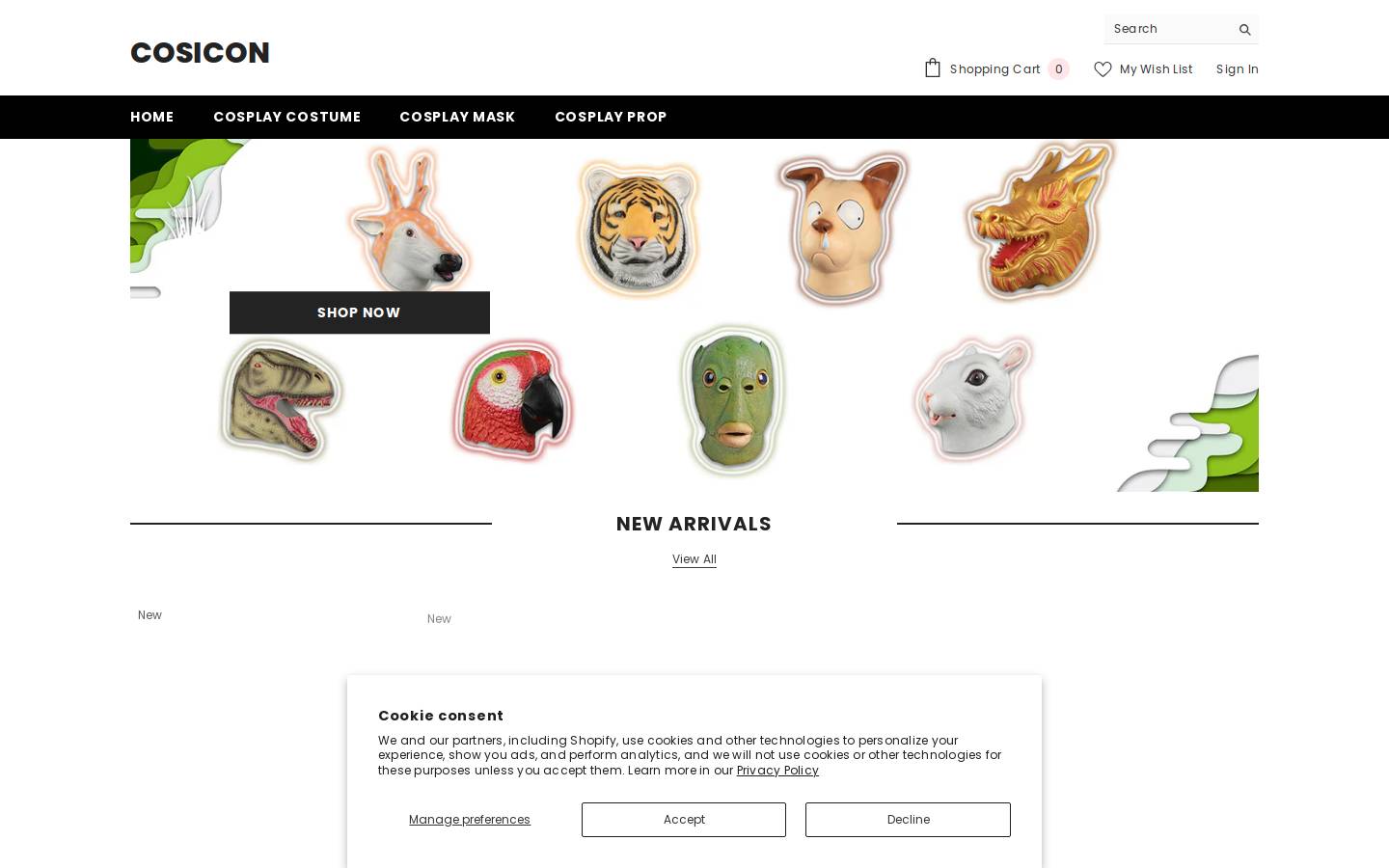 cosicon.com homepage screenshot