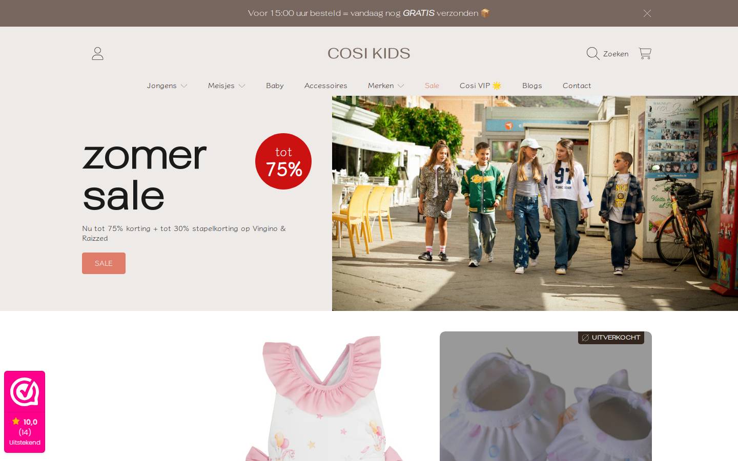 cosikids.nl homepage screenshot