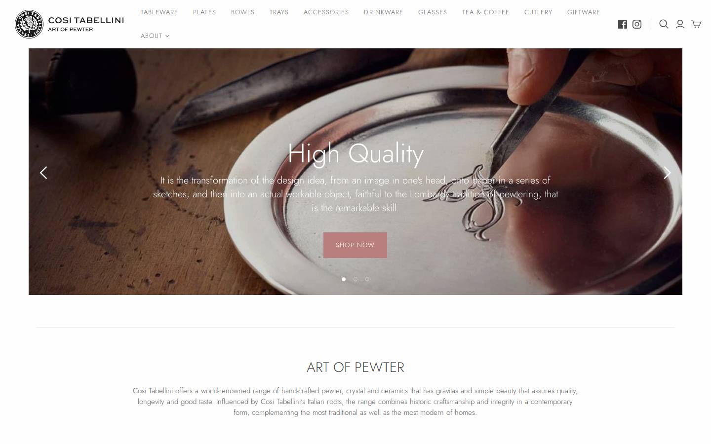 cositabellini-hk.com homepage screenshot