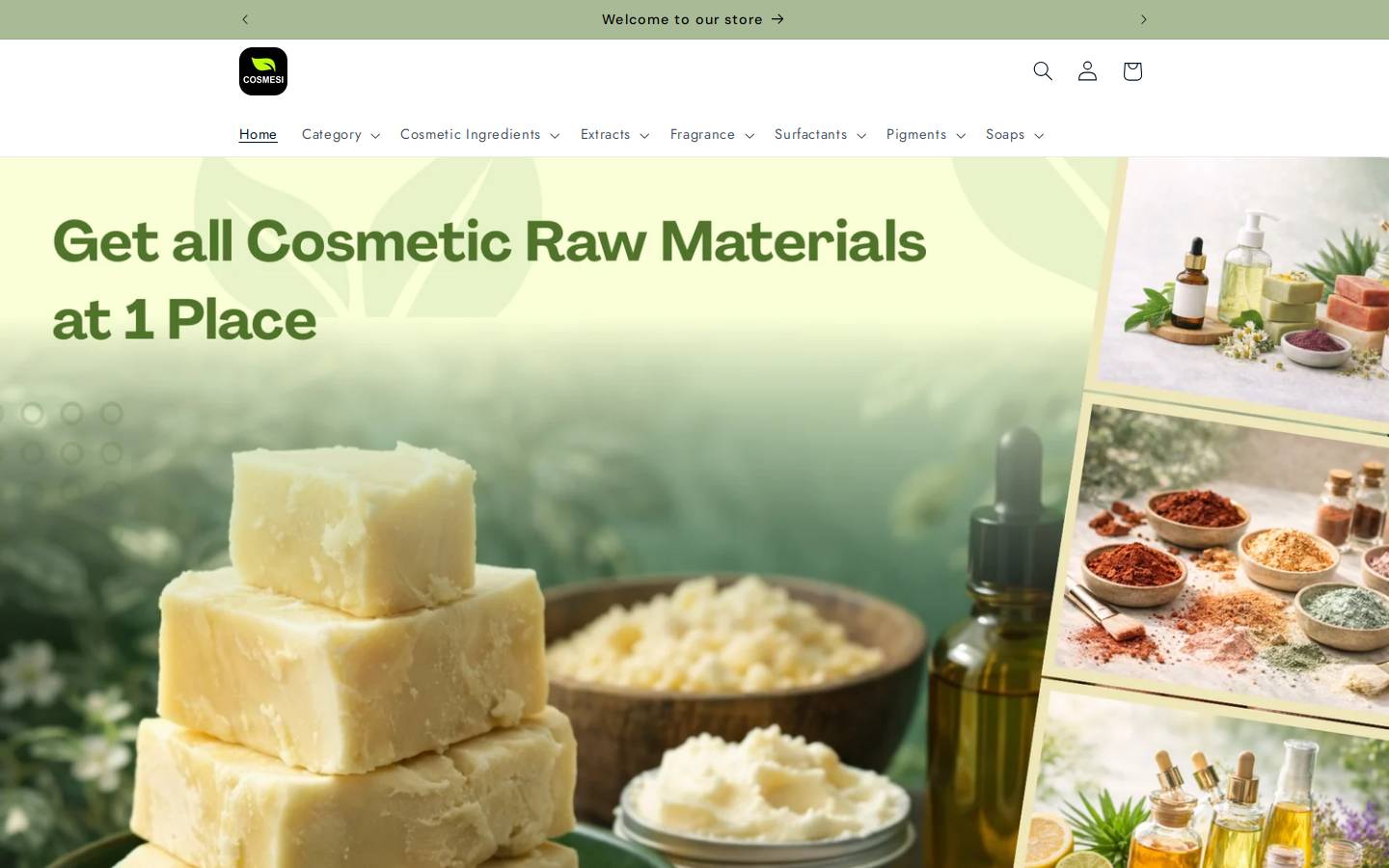 cosmesiglobal.com homepage screenshot