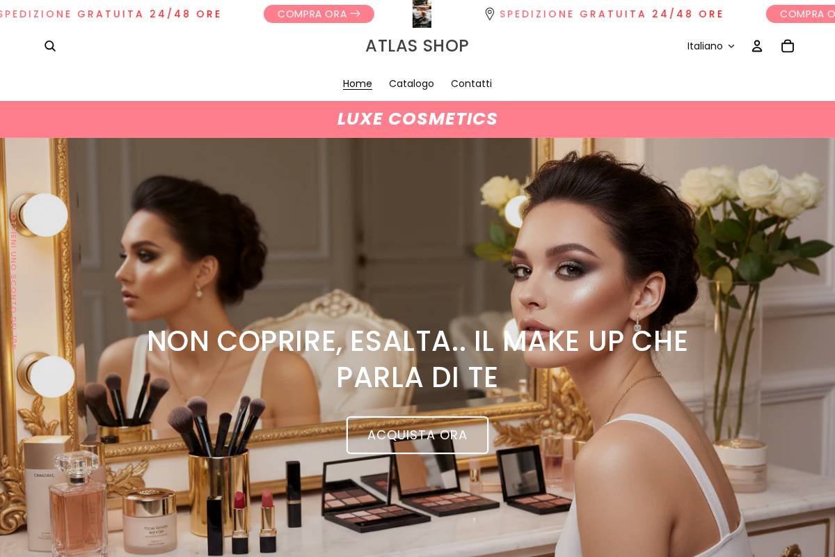 ATLAS SHOP homepage screenshot