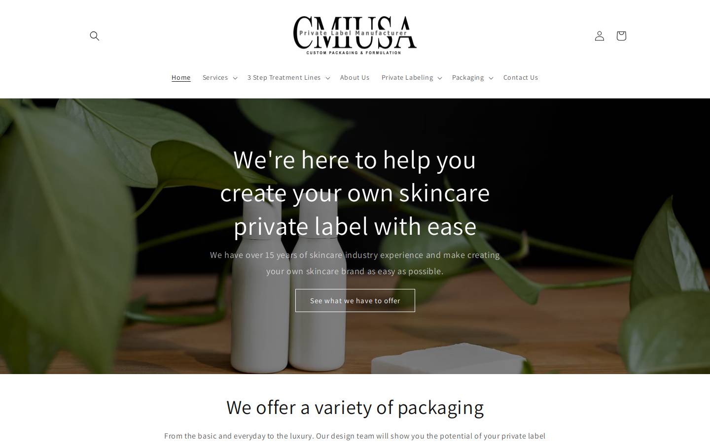 cosmeticsmadeinusa.com homepage screenshot