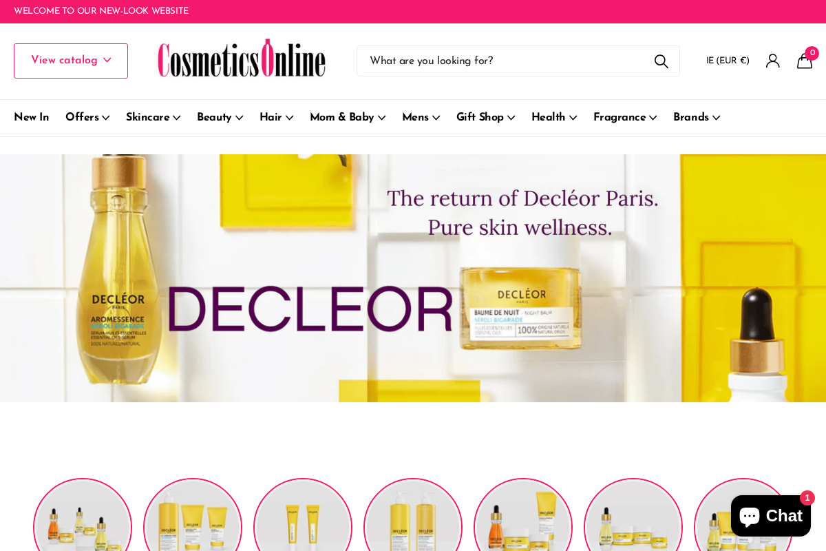 Cosmeticsonline homepage screenshot