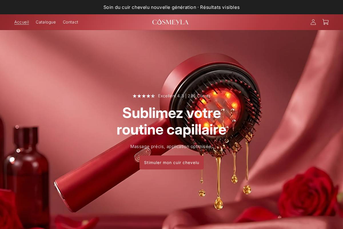 cosmeyla.com homepage screenshot